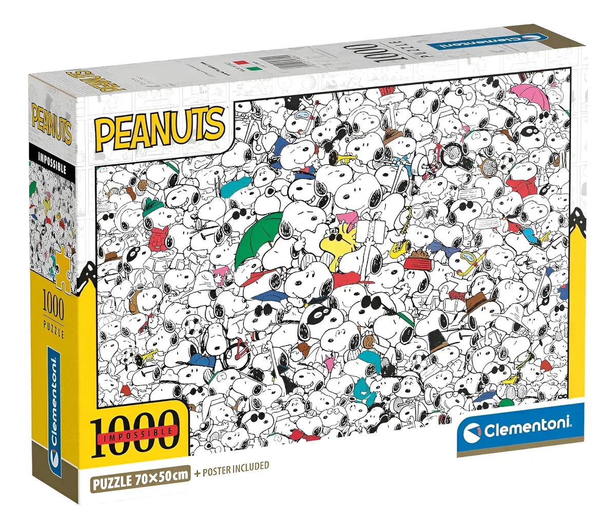 Clementoni Puzzle 1000pzs Peanuts Impossible Compact 39804