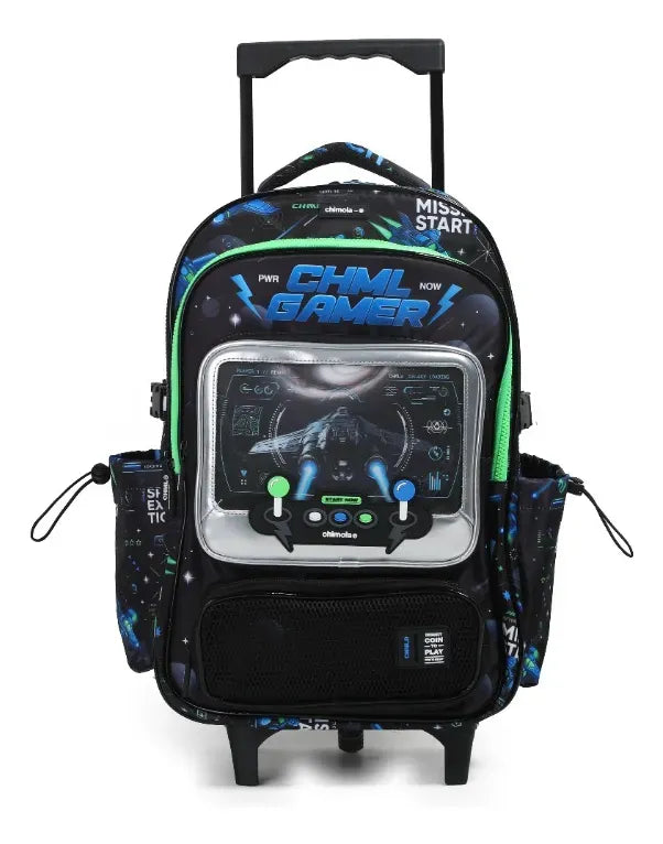Chimola Mochila Carro 18p Gamer Nave Black FS127