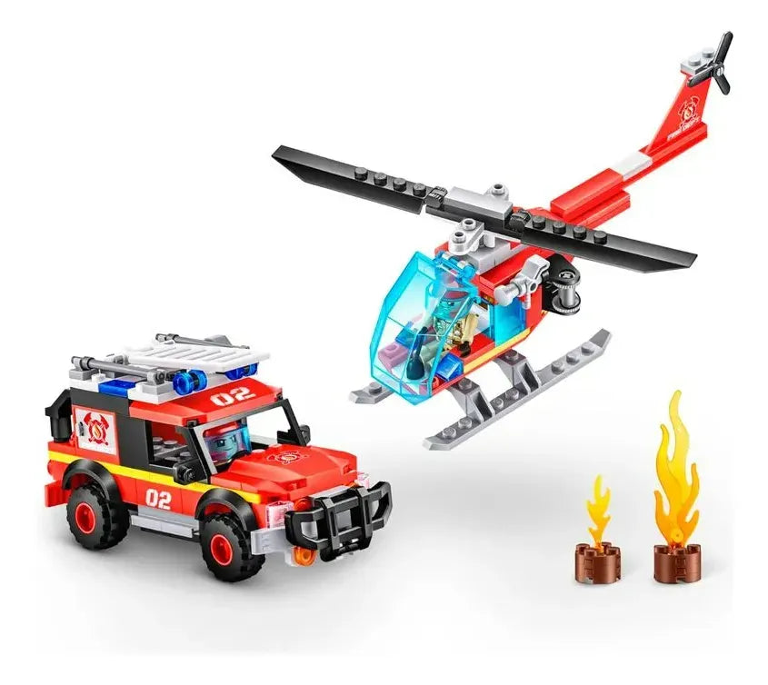 Zuru Max City Box Playset Fire Rescue 265pzs 83166 7457