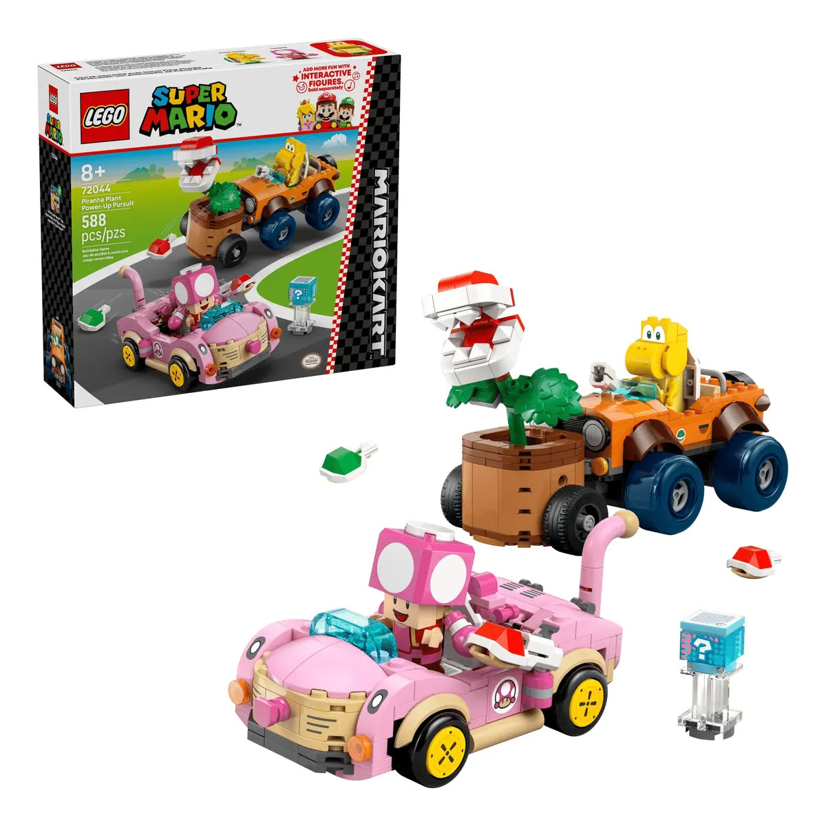 Lego Mario Kart: Persecución de Planta Piraña 72044