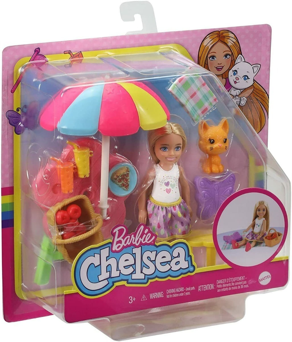 Muñeca Barbie Chelsea Club Set Día De Campo Hck66 Mattel
