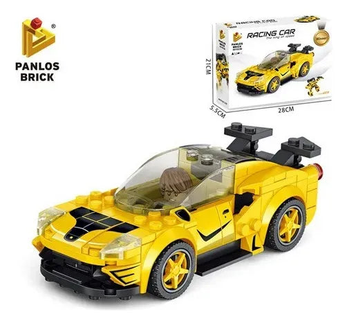 Panlos Brick Bloques Auto De Carrera 3 En 1 1987431
