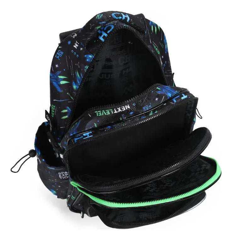 Chimola Mochila Carro 18p Gamer Nave Black FS127