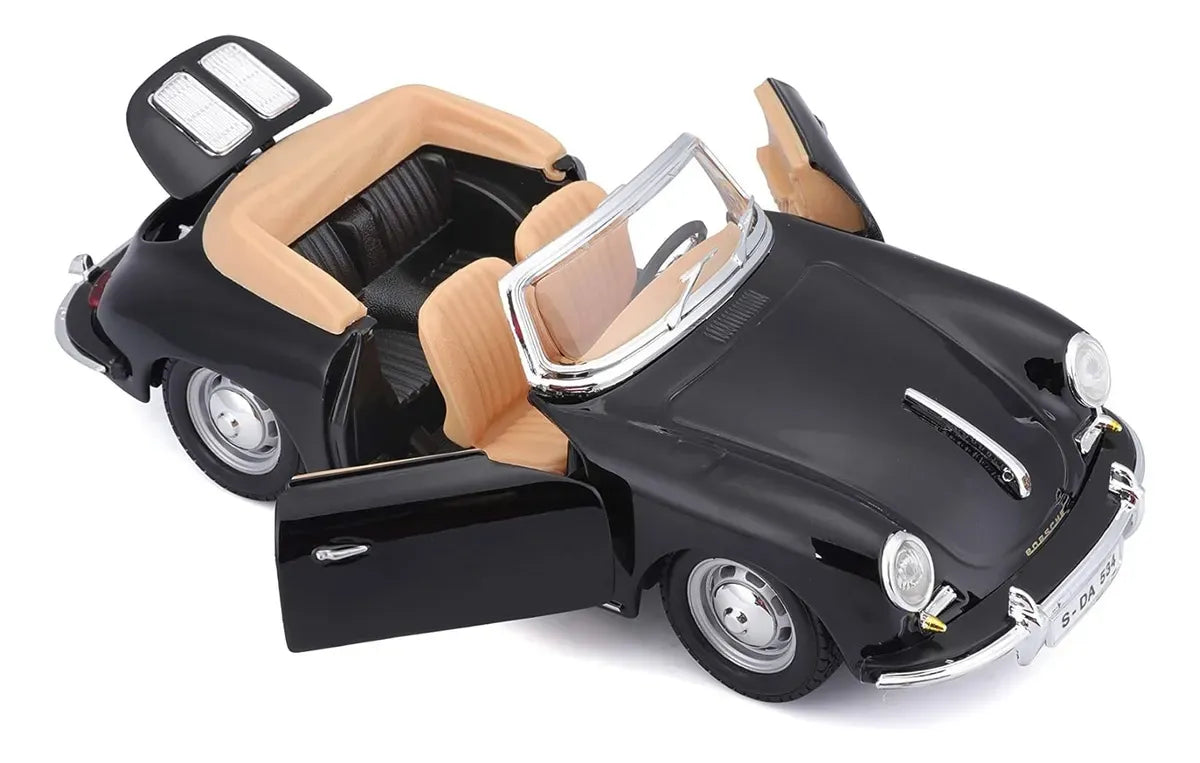 Bburago 1:24 Porsche 356 Cabriolet Negro 18-22078