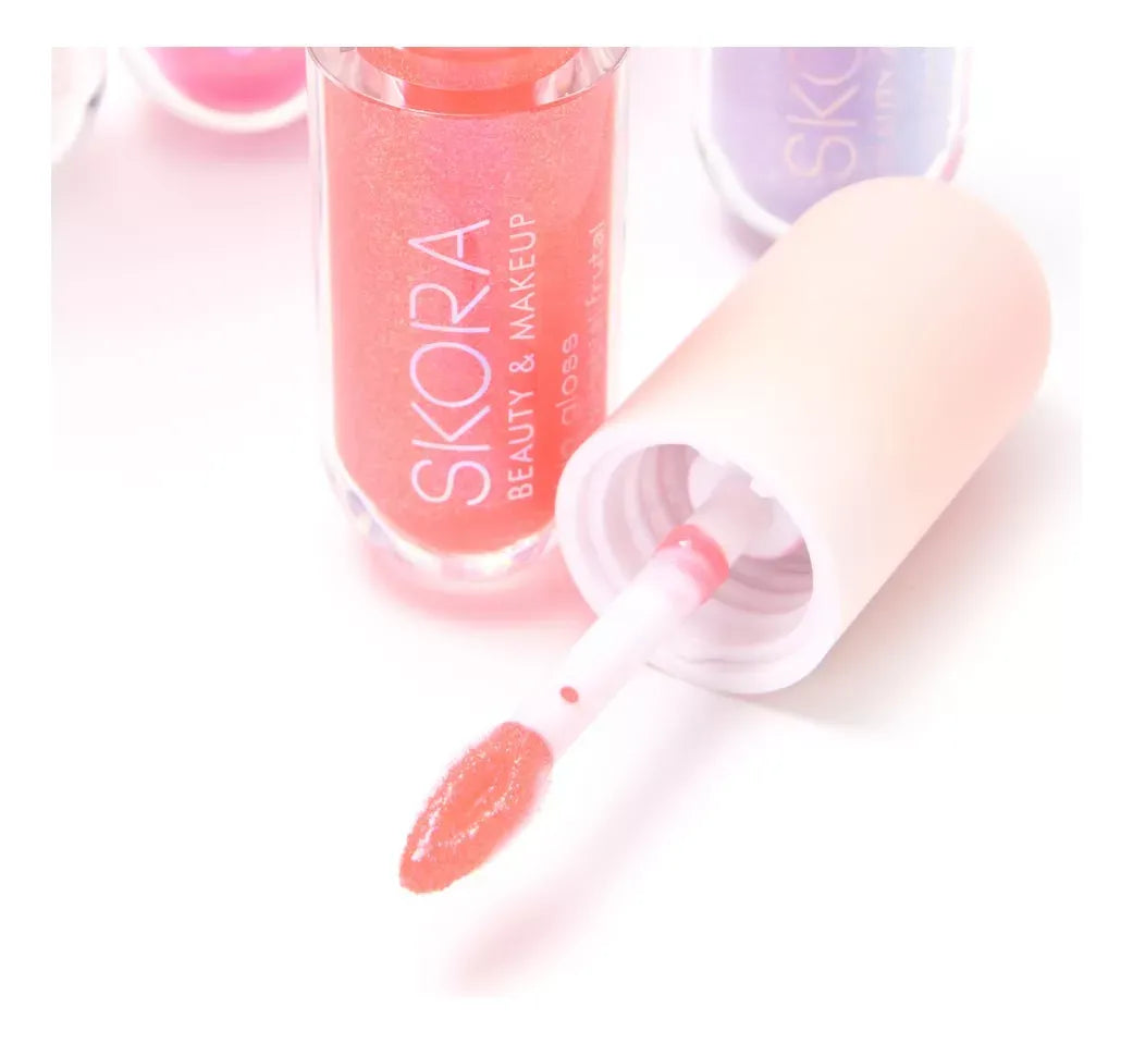 Brillo Labial Frutal Glow Vibes Tono 02 Rosa Claro 39596