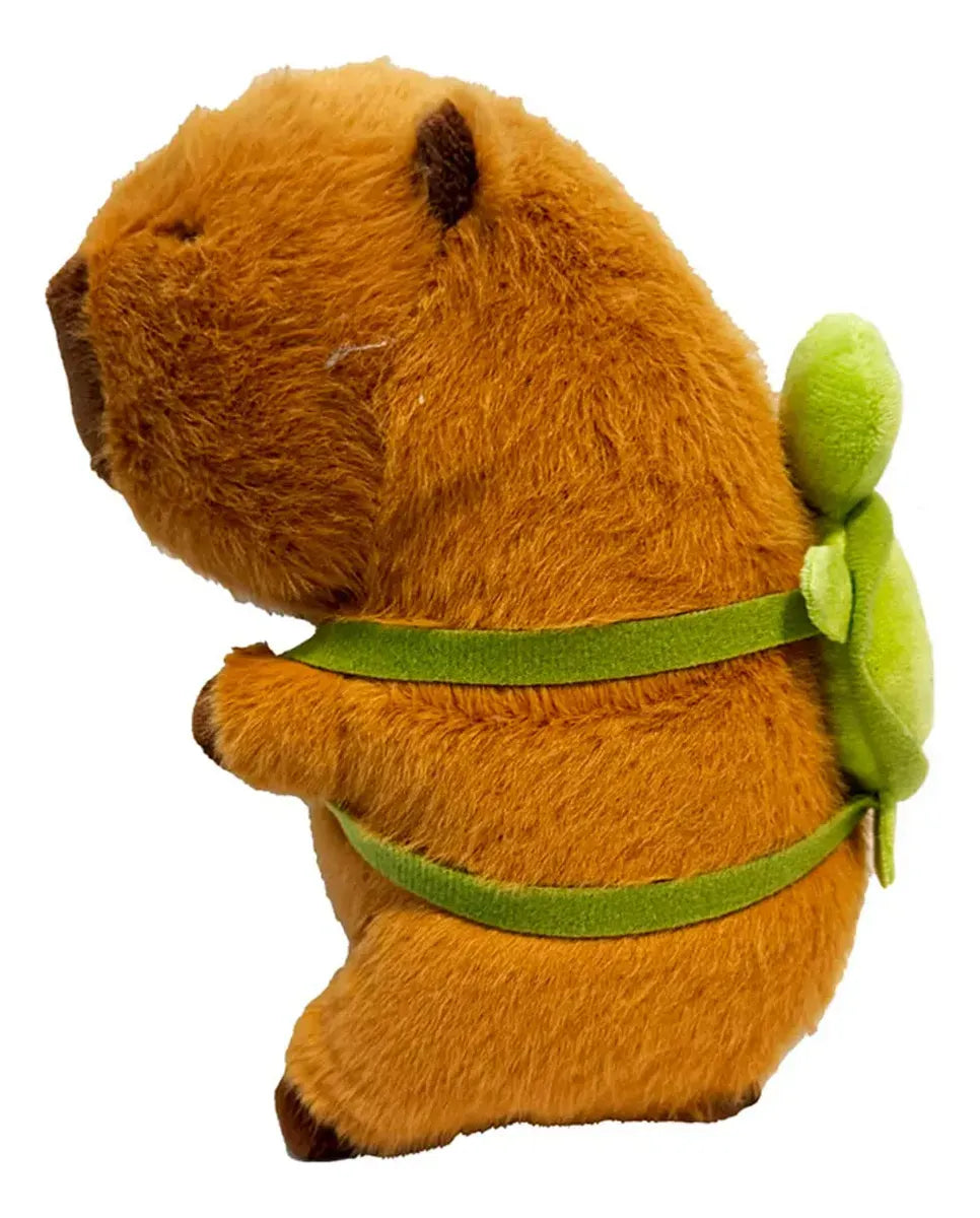 Peluche Capibara 20cm con Mochilita de Tortuga 09LP000409