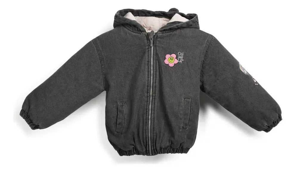 Chimola Campera Denim Dorothy Talle 6 Black Jean J01