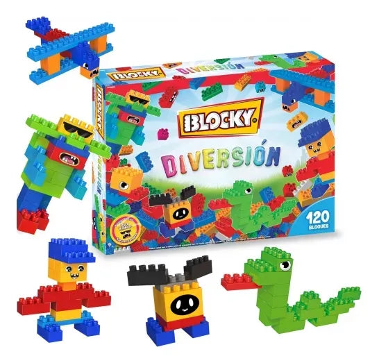 Blocky Diversion Con 120 Bloques 01-0648