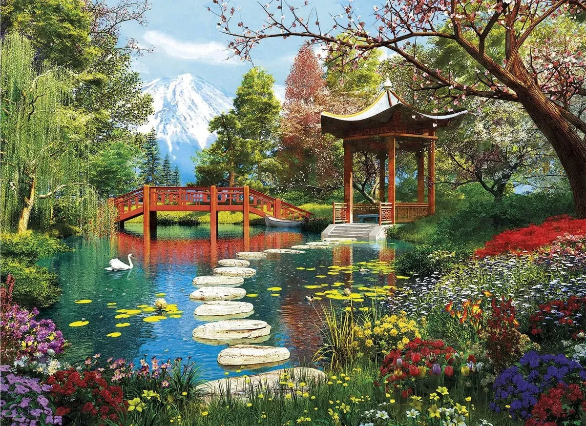 Clementoni Puzzle 1000pzs Jardines de Fuji 39513
