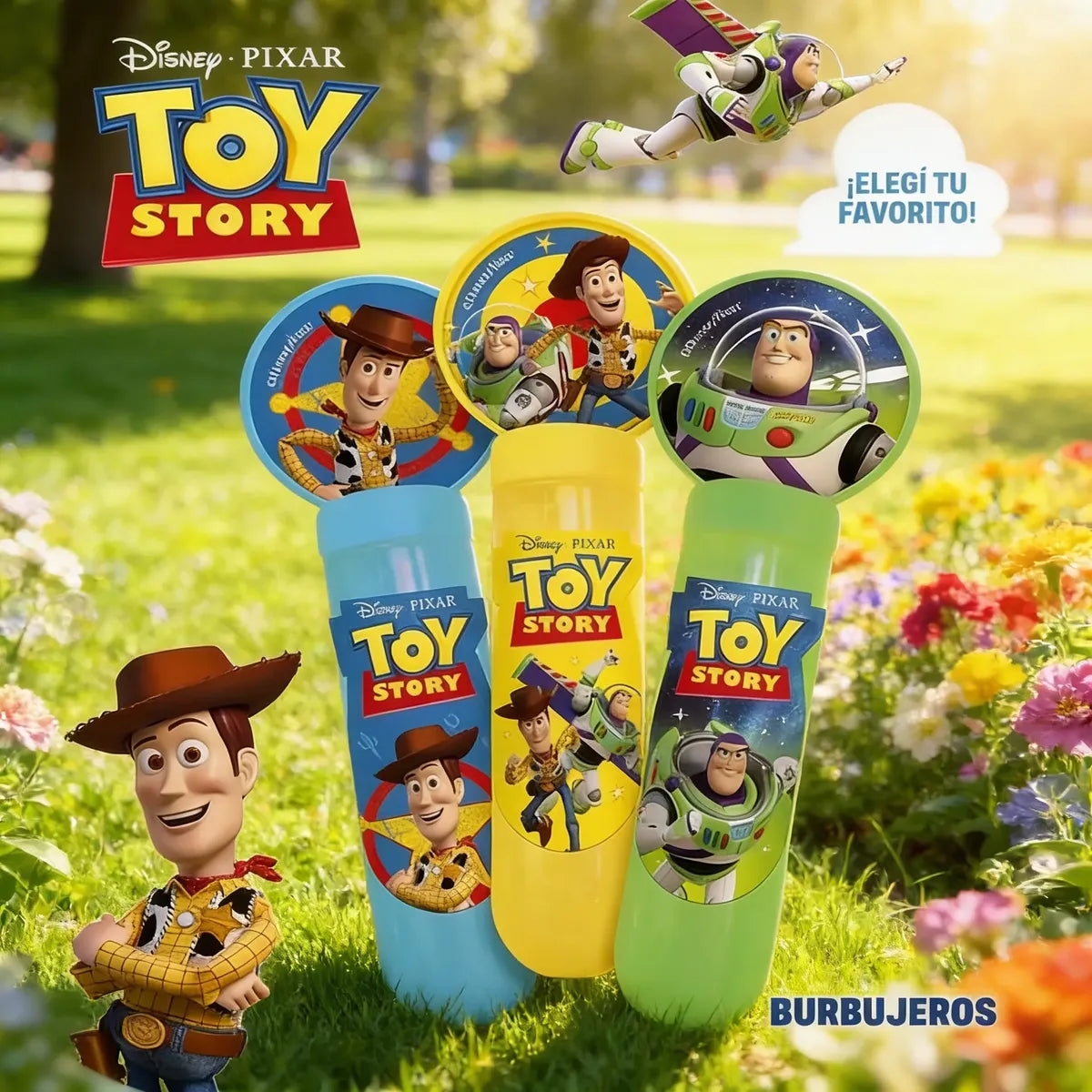 Burbujero Toy Story Blister 3 unidades 57697