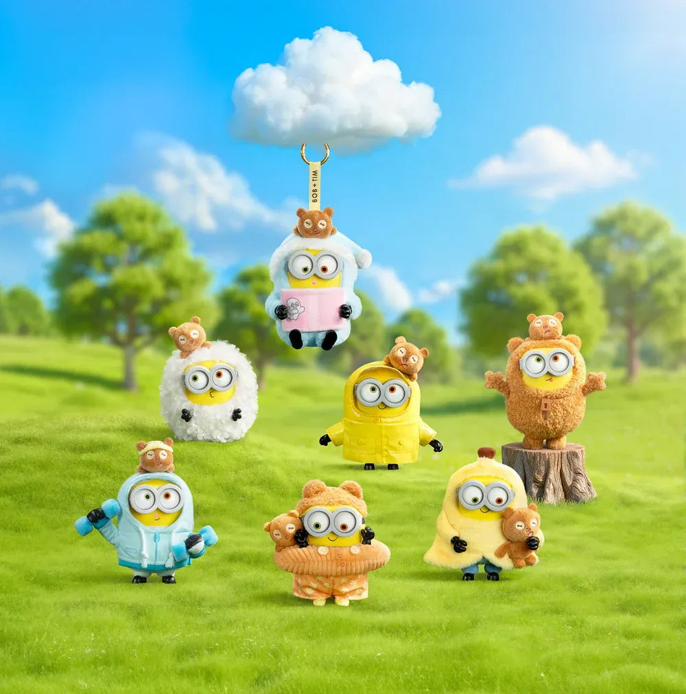 52toysminion Bob & Tim Vinilo Plush Llavero Blind Box 78863