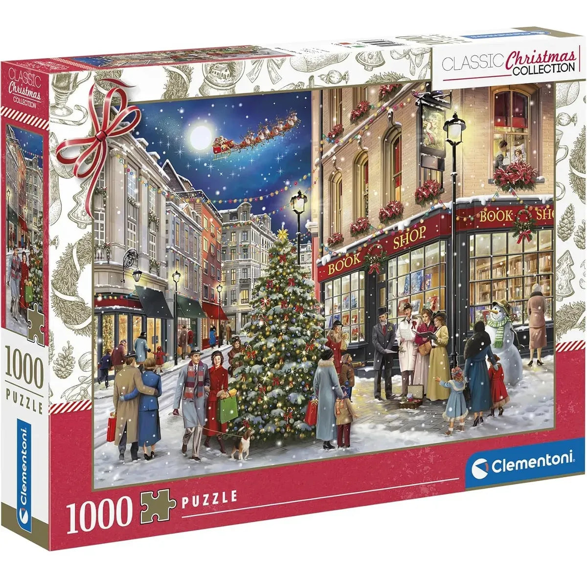Puzzle Hqc A Christmas Stroll 1000 Pzas 81498 Clementoni