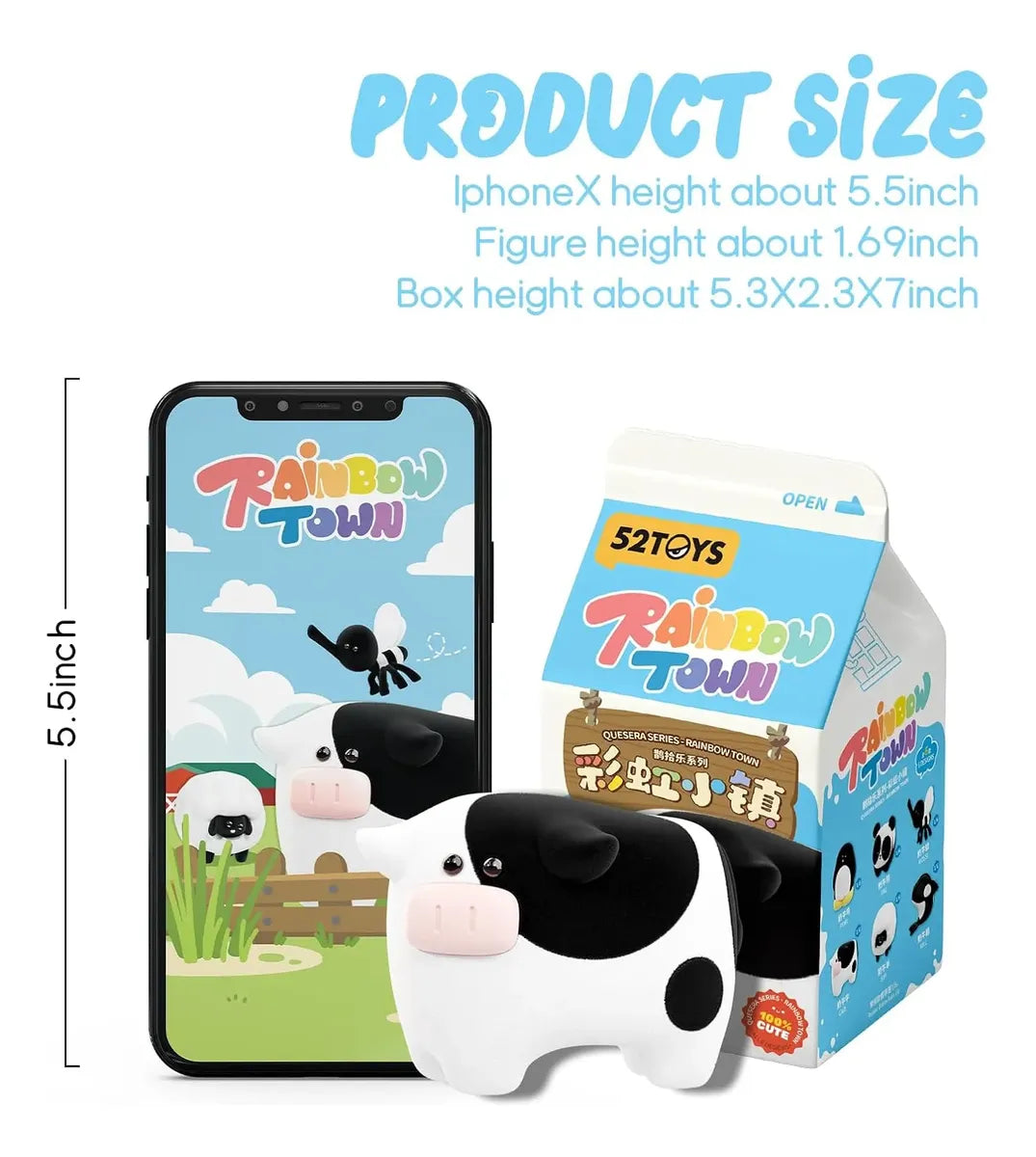 52toys Quesera Series - Rainbow Town Figura Blind Box S78892