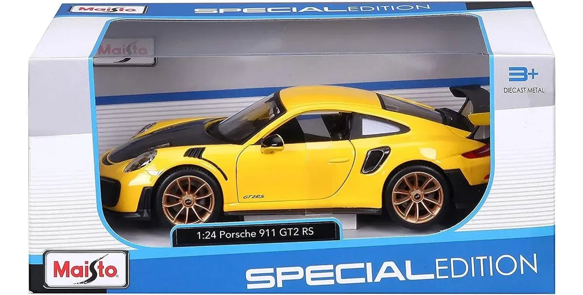 Maisto 1:24 Porsche 911 GT2 RS 2018 Amarillo/Negro 31523