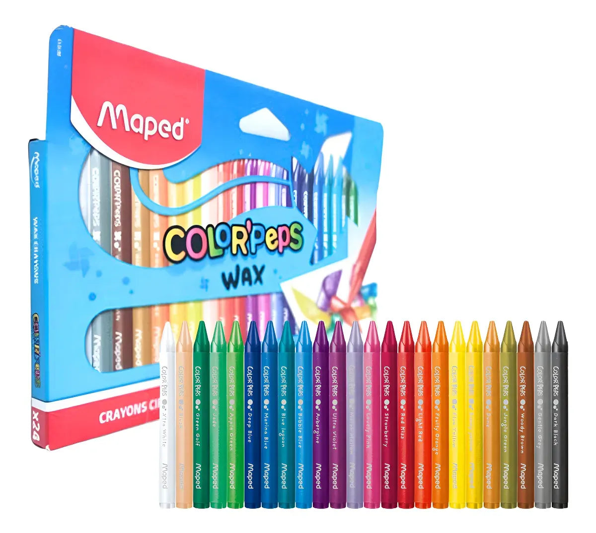 Maped Color Peps x24 Ceras Grasas 861013