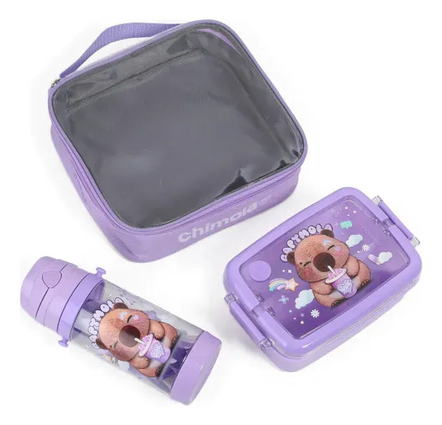 Chimola Lunch Box Set Capymola Bz144 Lila