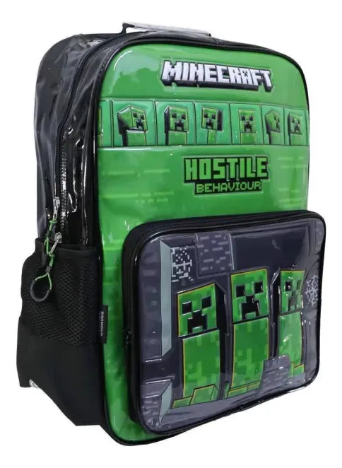 Cresko Mochila Espalda Minecraft Up 18P MI119