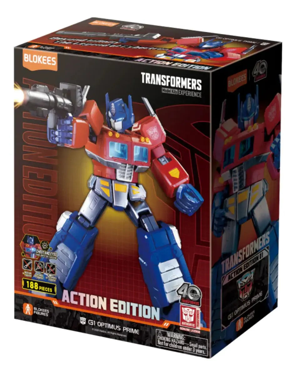 Blokees Transformers Optimus Prime G1 Figura Armable con Luz 18 cm 71156