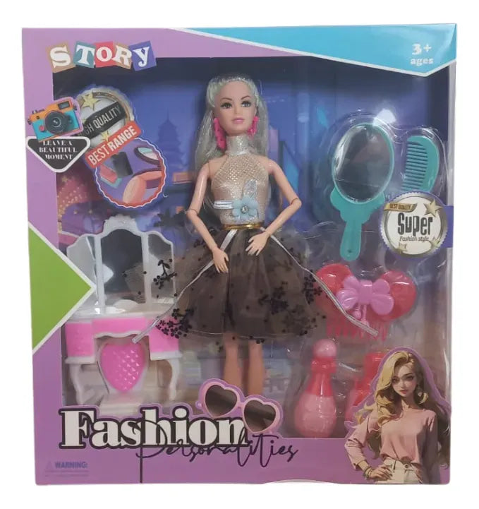 Muñeca Articulada Fashion Personalities Surtida Pz005
