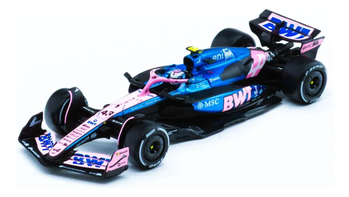 Bburago 1:43 Alpine F1 Team A525 2025 Box + Casco #43 COLAPINTO 18-38258