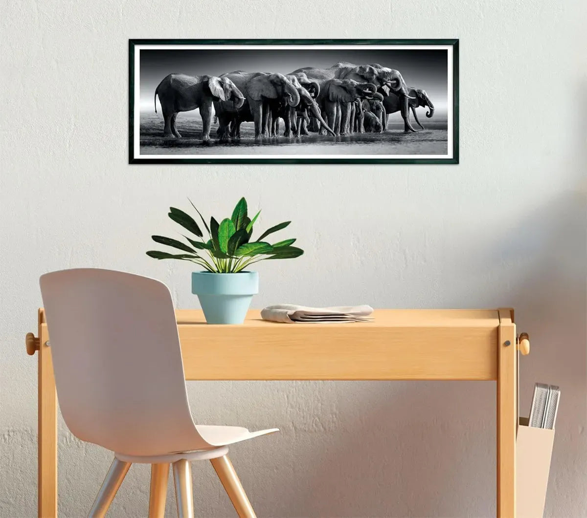 Clementoni Puzzle 1000pzs Panorama Manada de Gigantes 39836