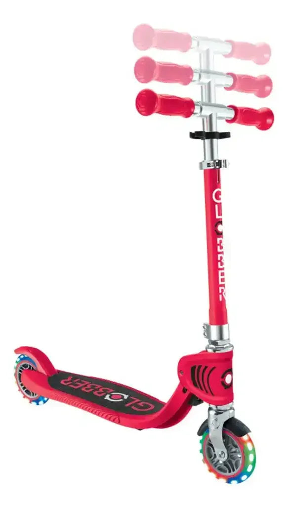 Globber Monopatin Flow Foldable Junior Lights Red 870-102