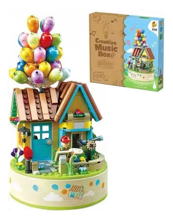 Panlos Bricks Caja Musical Puzzle 3d Casa Globos Up 528 pzs 2143295