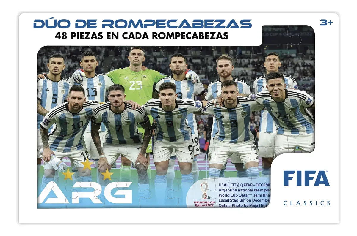 Rompecabezas Puzzle Pack X2 Argentina 48 Pzs Fwc-0019-01
