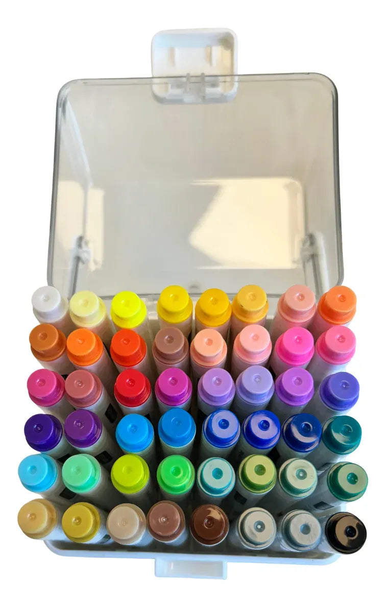 Marcadores Acrílicos con Estuche X48 Colores SL7104