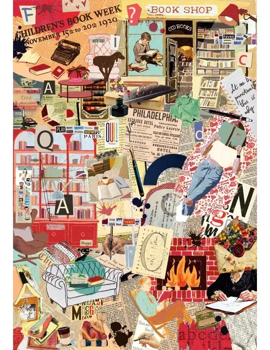 Puzzle More Is More - Books&Writing 1000 Pzas 37074 Clementoni