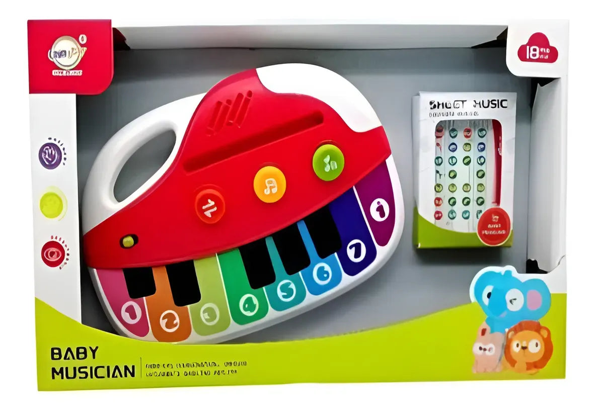 Piano Táctil Touch Para Bebe Con Luz Y Sonido 50326
