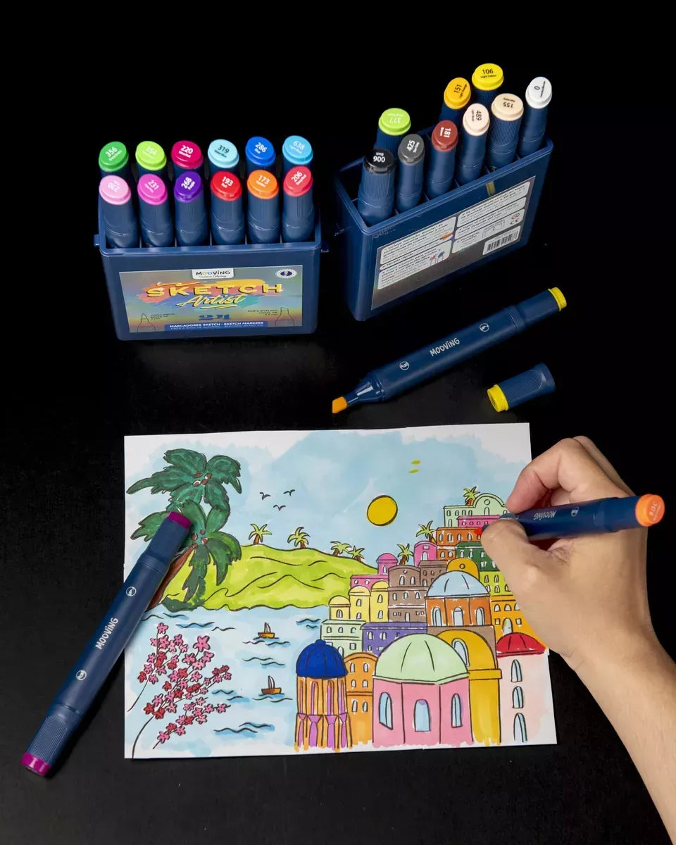 Mooving Sketch Artist 48 Marcadores Con Estuche 3022248