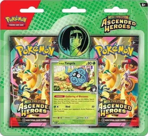 Pokémon TCG - Mega Evolution - Ascended Héroes Erika o Larry Ingles - Surtido 1716