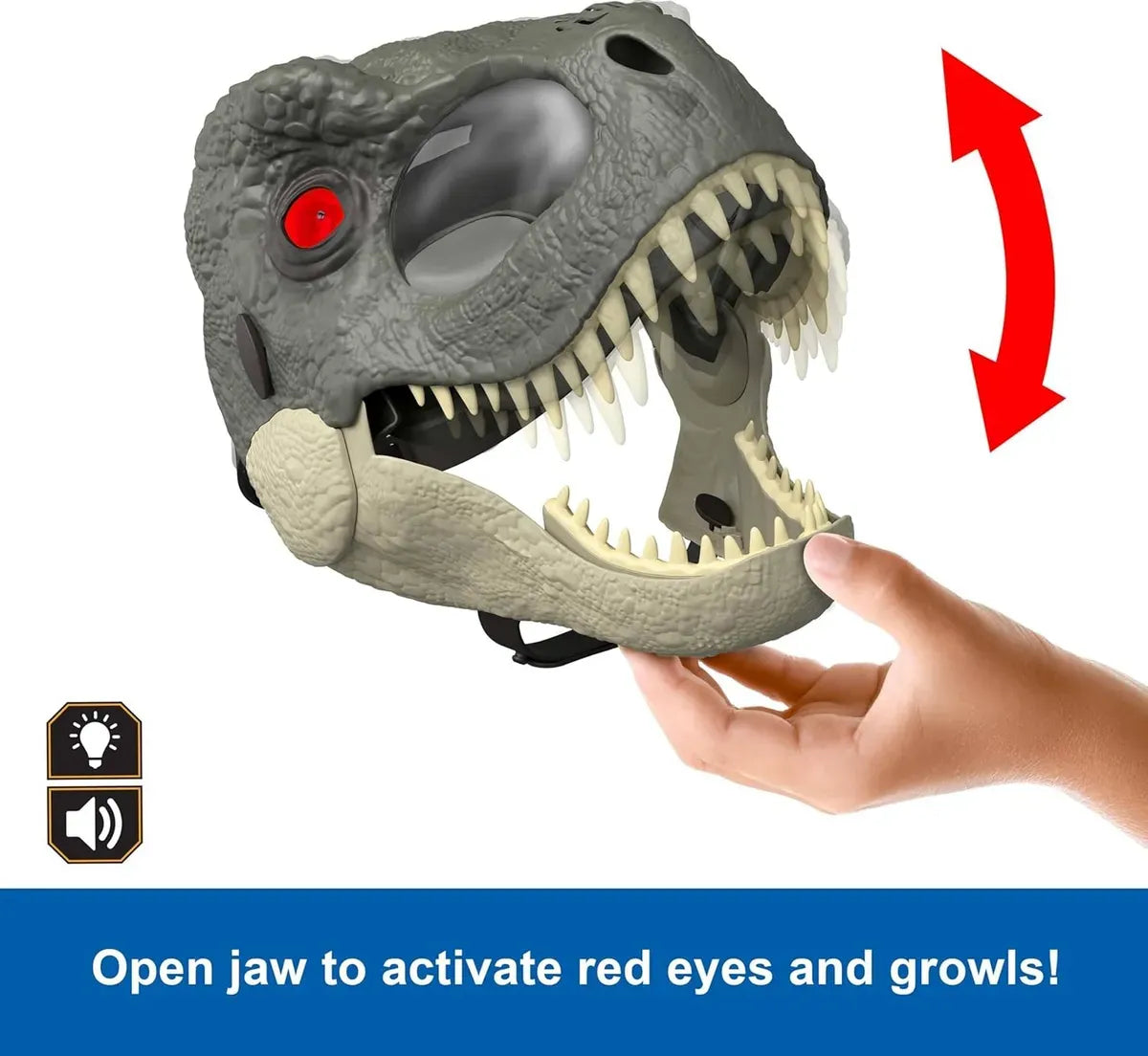 Mascara De Jurassic World: Rebirth Con Ojos Led Que Se Iluminan JCH04