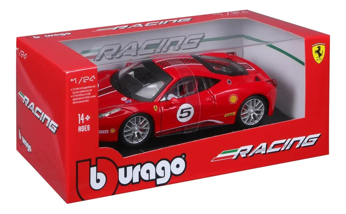 Bburago 1:24 Ferrari 458 Challenge Rojo 18-26302