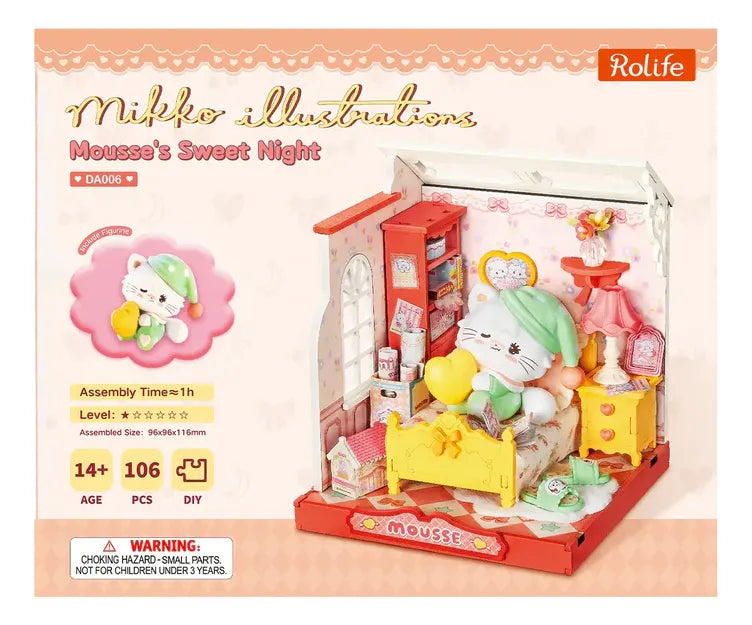 Robotime Puzzle 3d Mousse's Sweet Night Rolife Da006