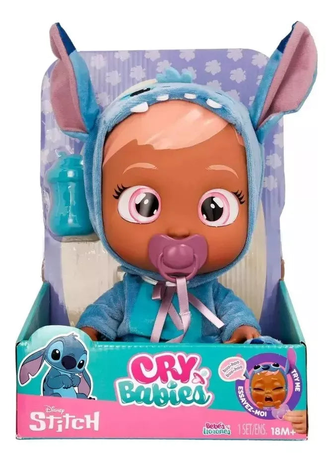 Muñeca Cry Babies Disney Stich 30cm 99698