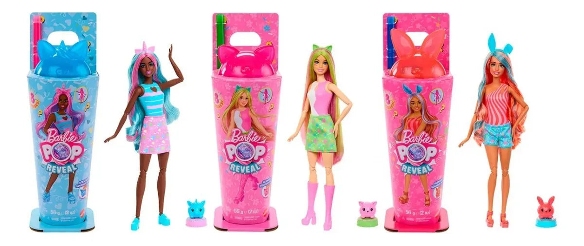 Barbie Pop Reveal Muñeca Serie de Animalitos JCN85