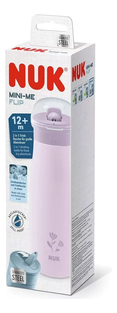 Nuk Vaso Mini-Me Flip Acero 500ml Lila +12m 10225329