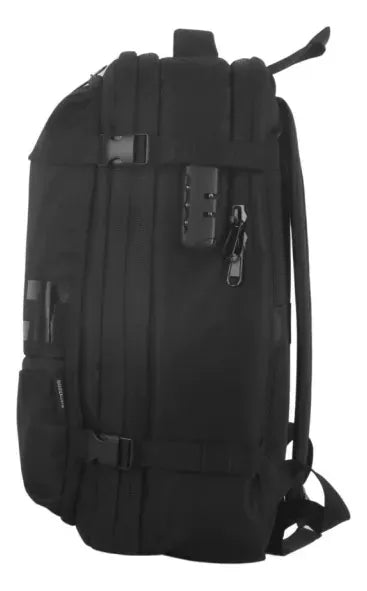 Mochila De Compresion Travel Go WDLT Negra Con Cerradura 39459