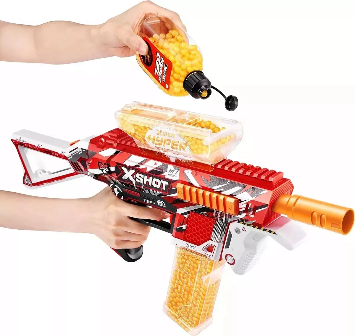 X-Shot Zuru Hyper Gel Trace Fire Motoris 36621 7606