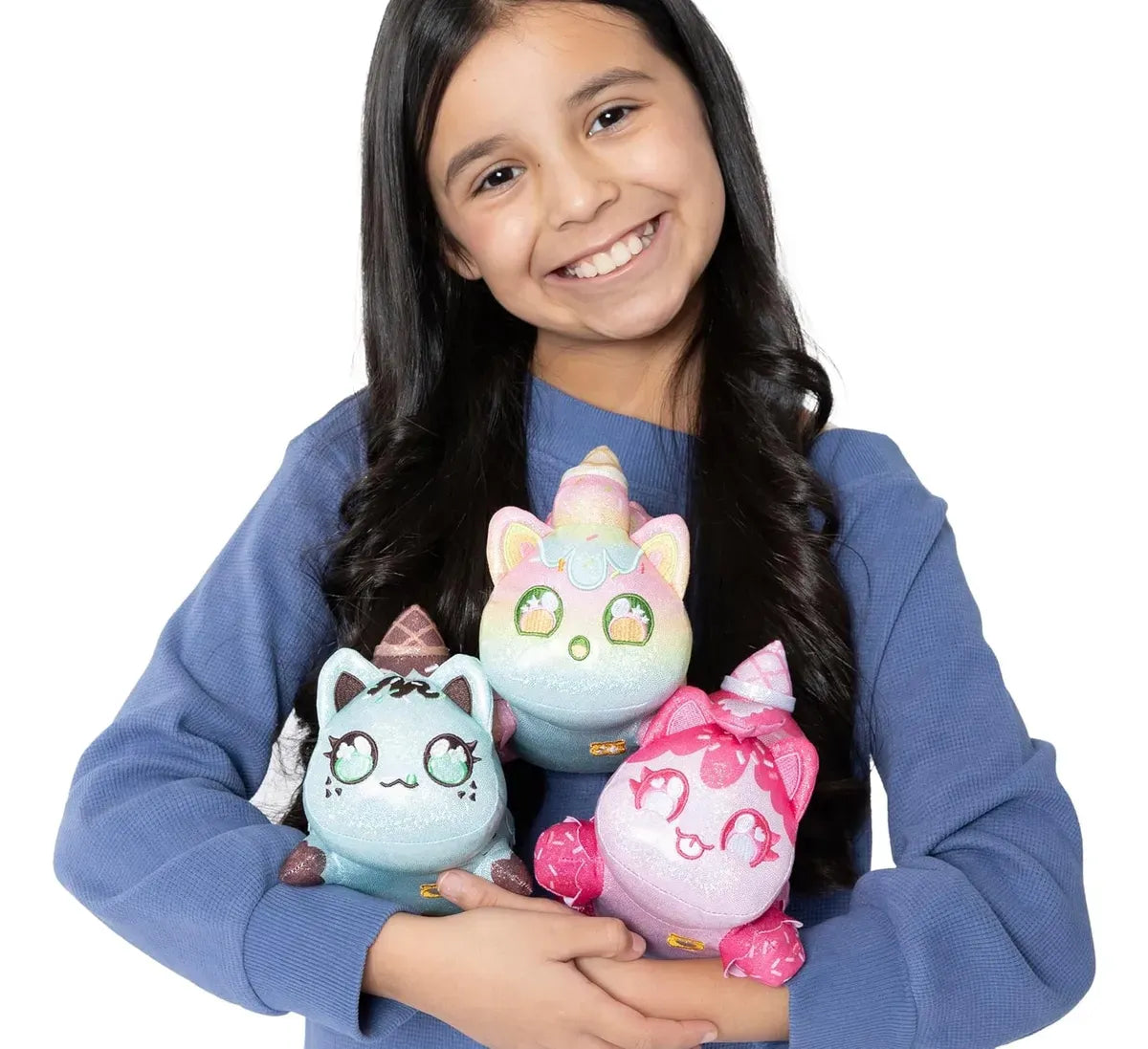 Aphmau Original Peluche Meemeow Pack X3 Sparkle 60203ic