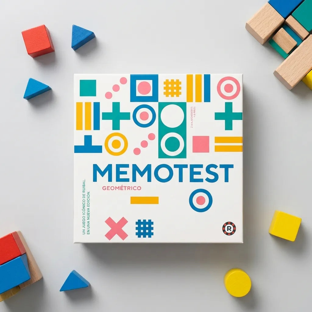 Juego De Mesa didactico Memotest Geometrico 01091517