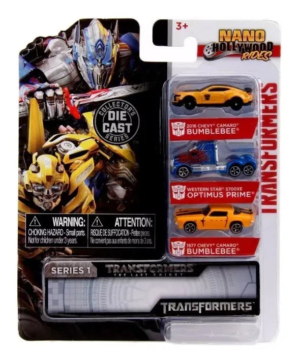 Set Nano Mini Autos 1:65 Transformers 31125 Jada