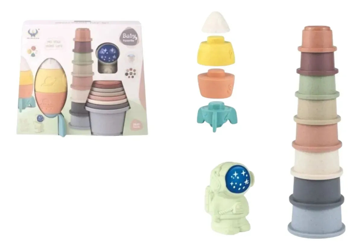 Astronautas Cohetes Y Vasos Apilables ZY1764041