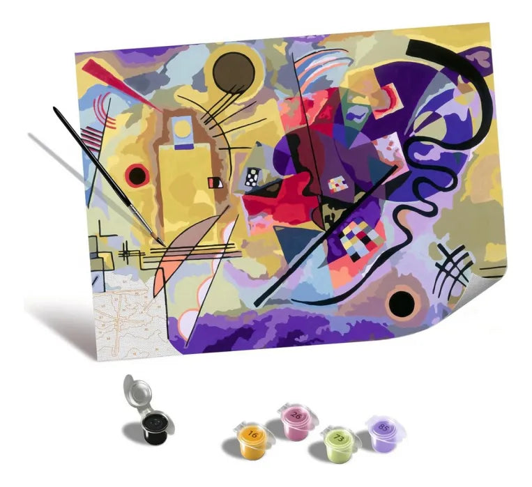Ravensburger CreArt Serie B Canvas Pinta Por Numeros Kandinsky Yellow 23918