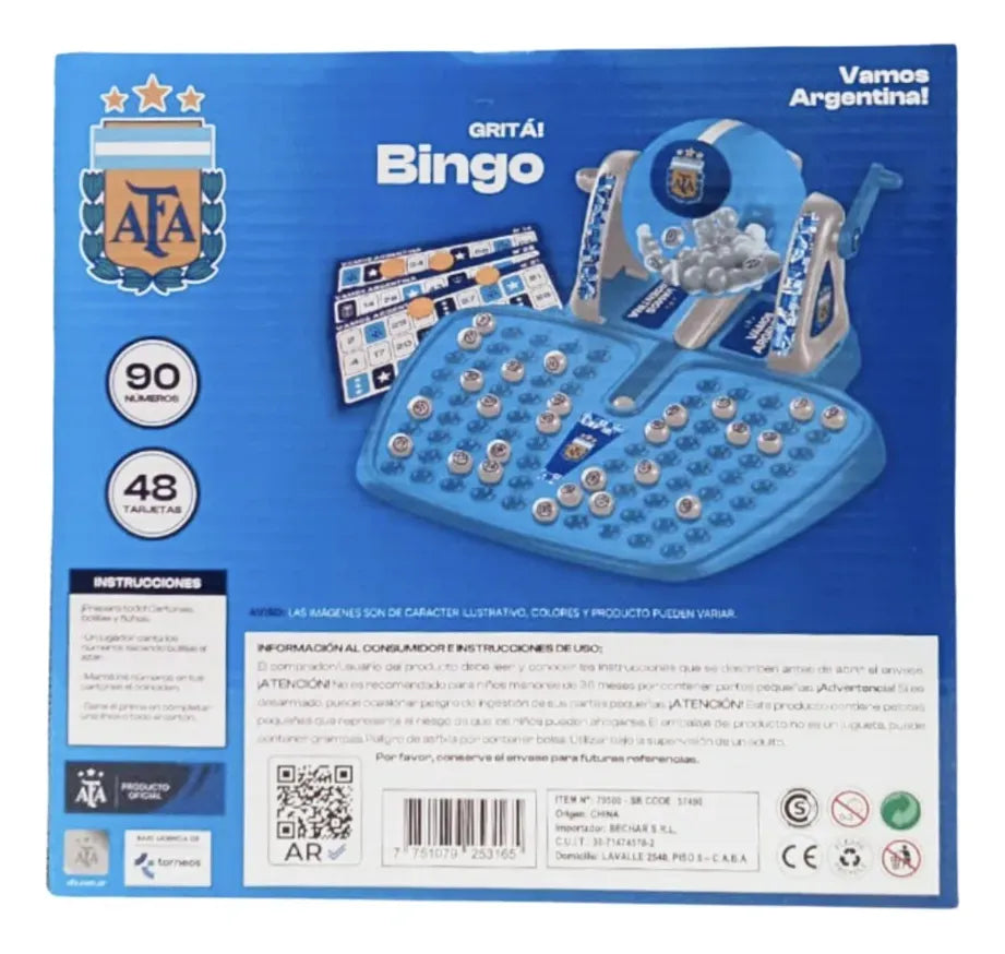 Juego De Bingo Afa Licencia Oficial 57490