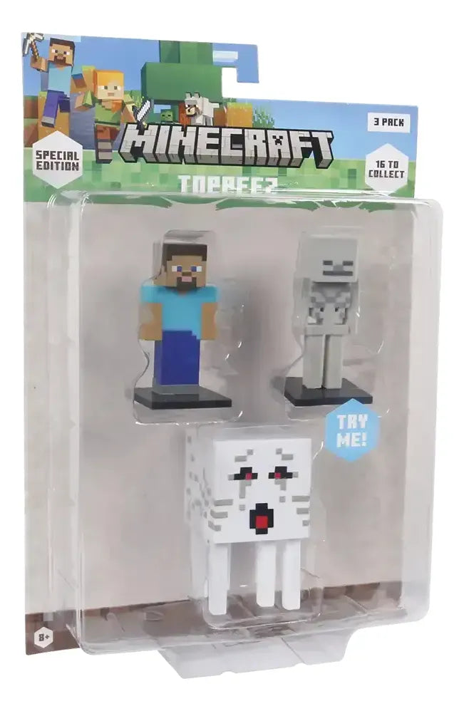 Minecraft Pack 3 Figuras 5cm MC2020M