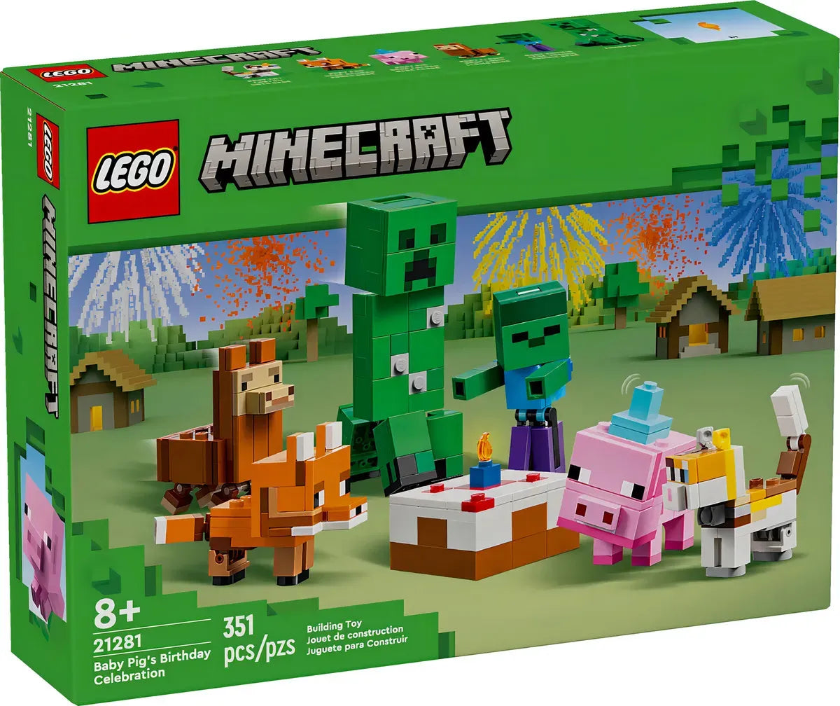 Lego MINECRAFT El Cumpleaños del Cerdito Bebé 21281