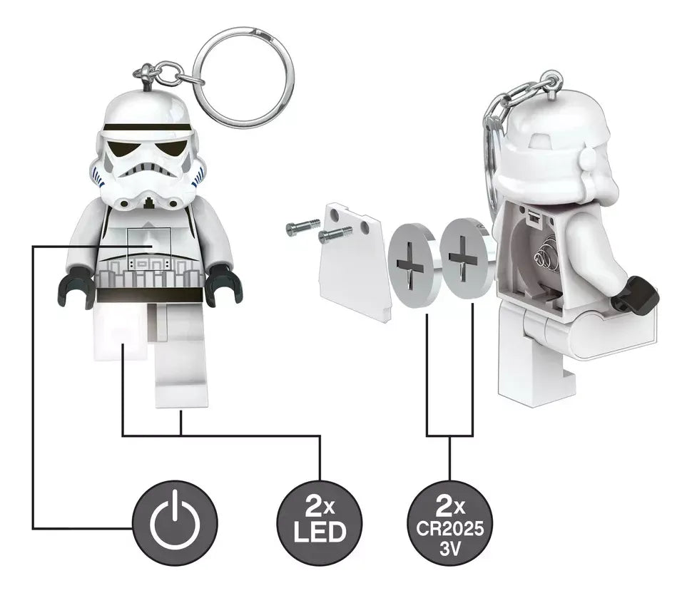 Lego Llavero Stormtrooper Star Wars Con Luz LGL-KE12H LE014